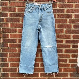 Levi’s Ribcage Straight Ankle High Rise Jeans